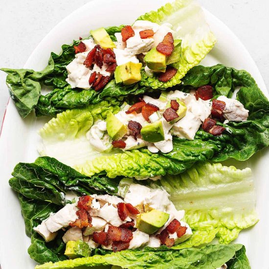 Keto Chicken Salad Lettuce Wraps