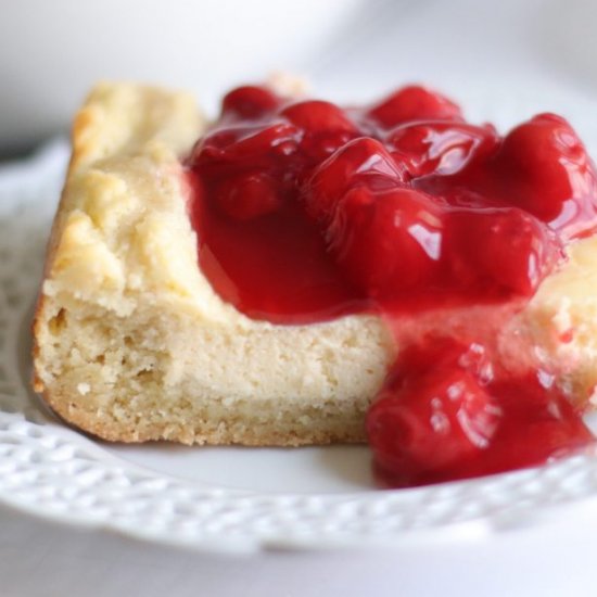 Cherry Cheesecake Sugar Cookie Bars