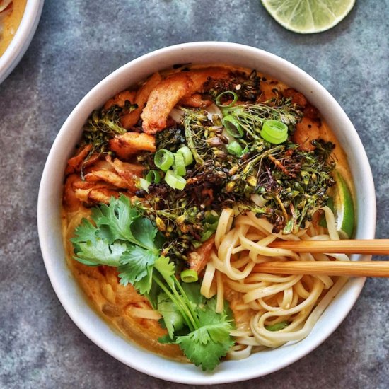 Vegan Khao Soi Style Soup