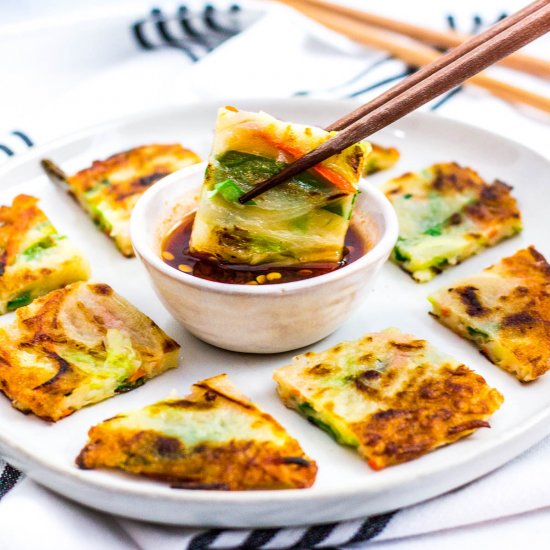 Vegan Korean Scallion Pancake