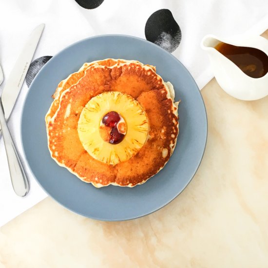 Pineapple upside-down pancake