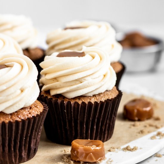 Cinnamon Caramel Cupcakes