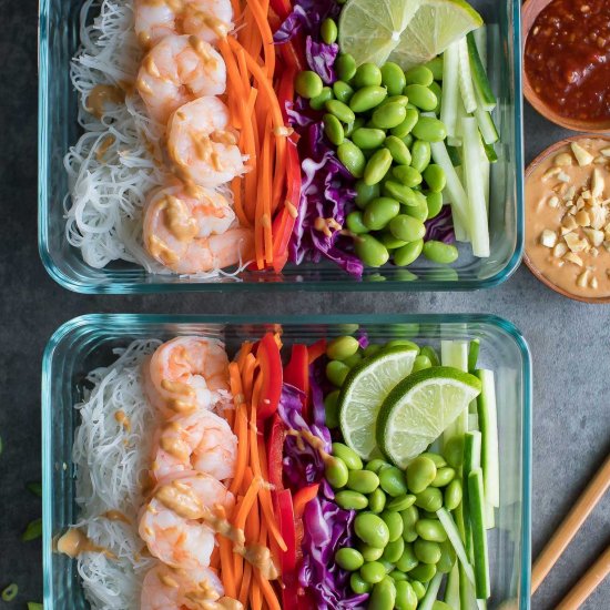 Shrimp Spring Roll Bowls