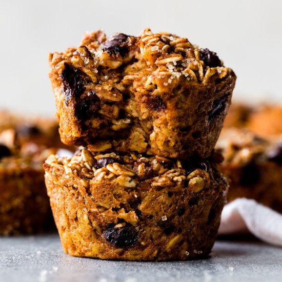 Pumpkin Baked Oatmeal Cups