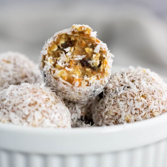 Healthy Carrot Cake Truffles