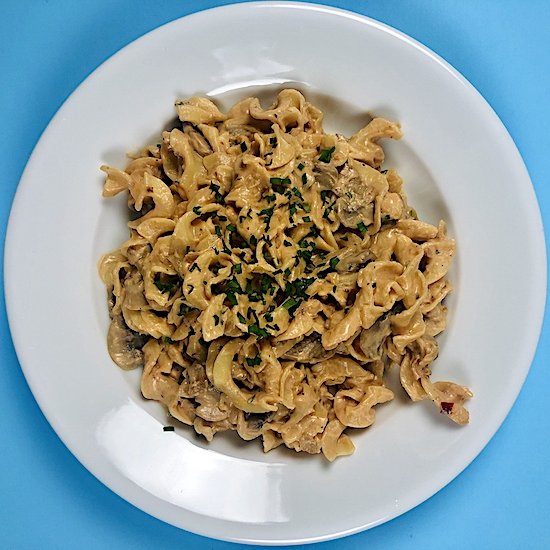 Creamy Mushroom Stroganoff