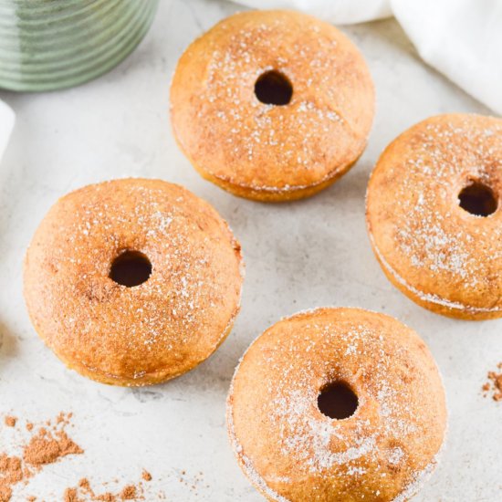 Gluten-Free Baked Pumpkin Doughnuts