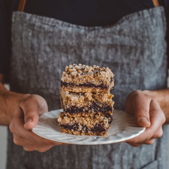 Blueberry-Lavender & Hazelnut Crumb