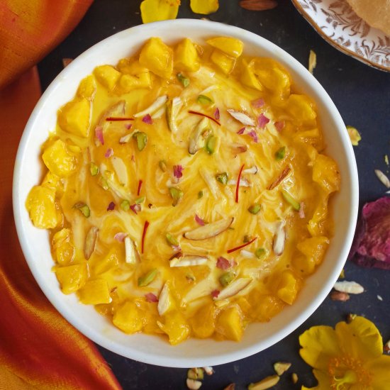 Instant Mango Shrikhand Yoghurt