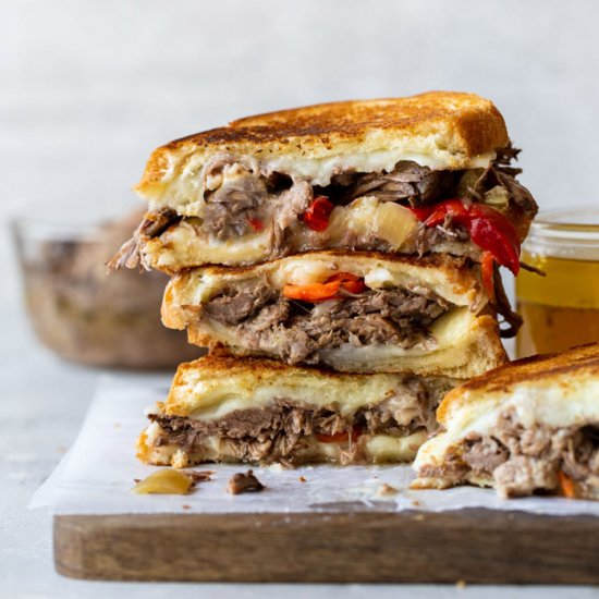 Italian Beef Grilled Cheese