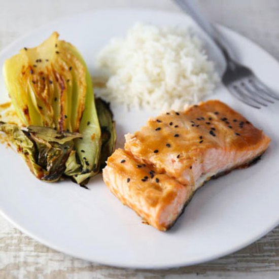 Miso Glazed Salmon with Bok Choy