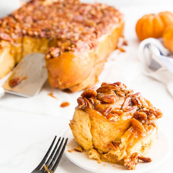 Pumpkin Caramel Sticky Buns