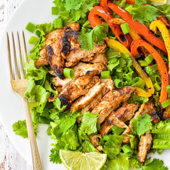 Grilled Chicken Fajita Salad