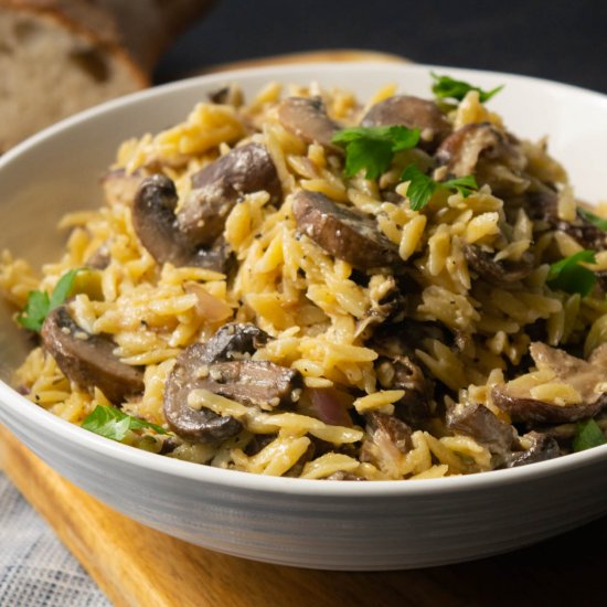 Creamy Mushroom Orzo