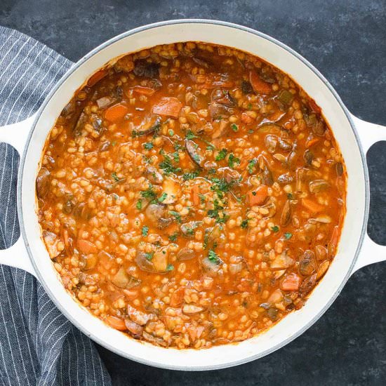 Mushroom Barley Soup