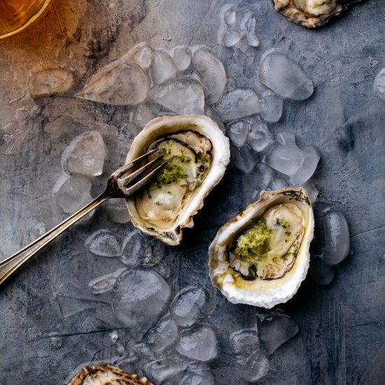 Oysters with Ginger-Lime Mignonette