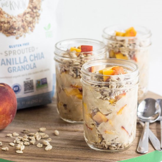 Healthy Peach Pudding Parfaits