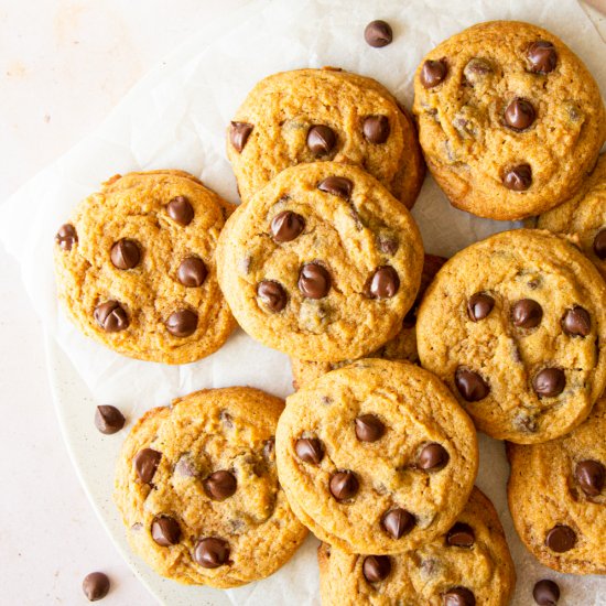 Pumpkin Chocolate Chip Cookies