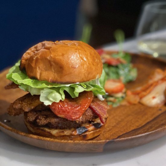 BLT Fried Soft Shell Crab Sandwich