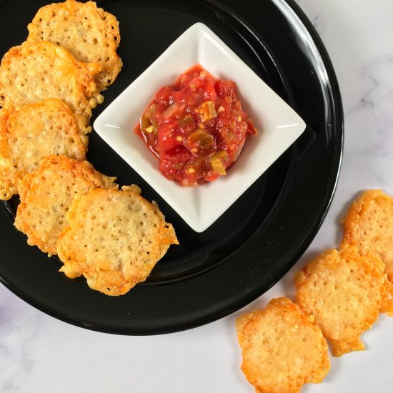 Keto Parmesan Crisps | High Protein