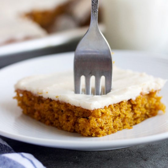 Pumpkin Sheet Cake