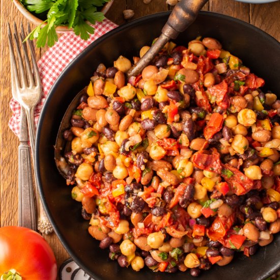 Slow Roasted Tomato Bean Salad