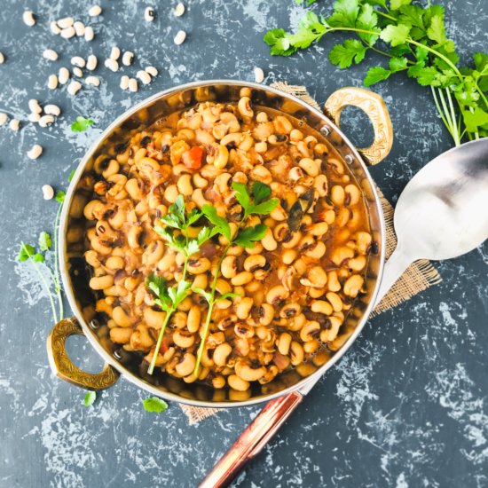 Black-eyed peas curry