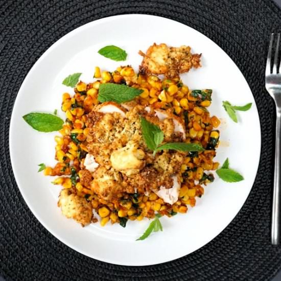 chicken corn and feta