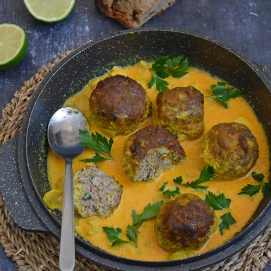 Leftover Lamb Kofta Curry