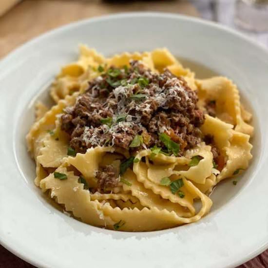 Pappardelle Pasta Made from Scratch