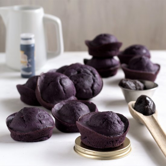 ube mochi muffins