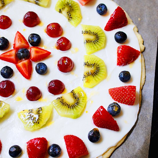 Fresh fruit pizza