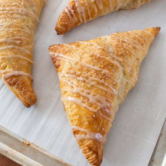 Apple Turnovers with Cinnamon Glaze