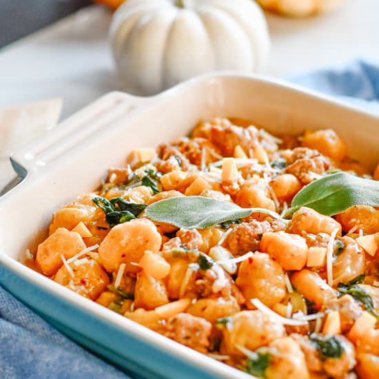 One-Pan Butternut Squash + Turkey