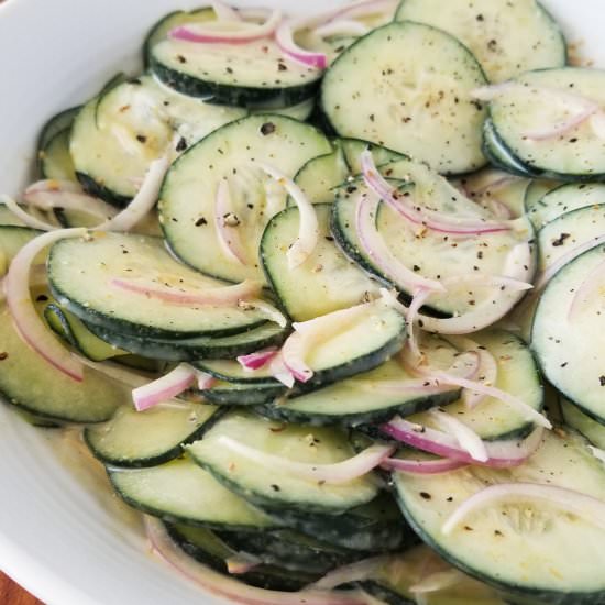 Creamy Asian Cucumber Salad