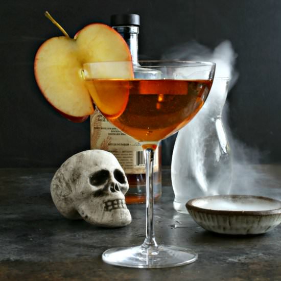 Poison Apple Manhattan Cocktail