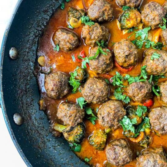 Easy Thai Curry Meatballs