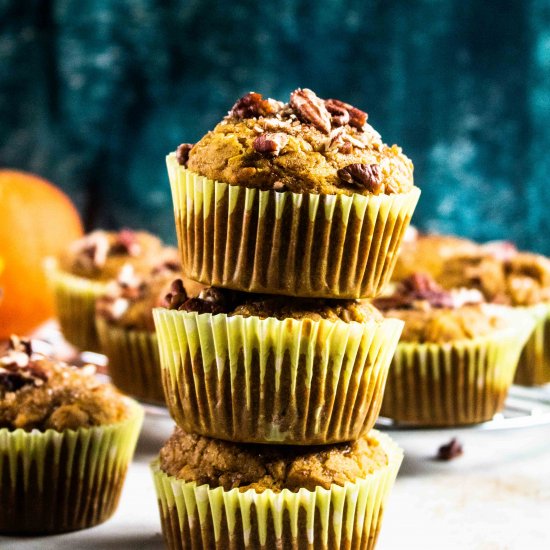 Gluten Free Pumpkin Pecan Muffins