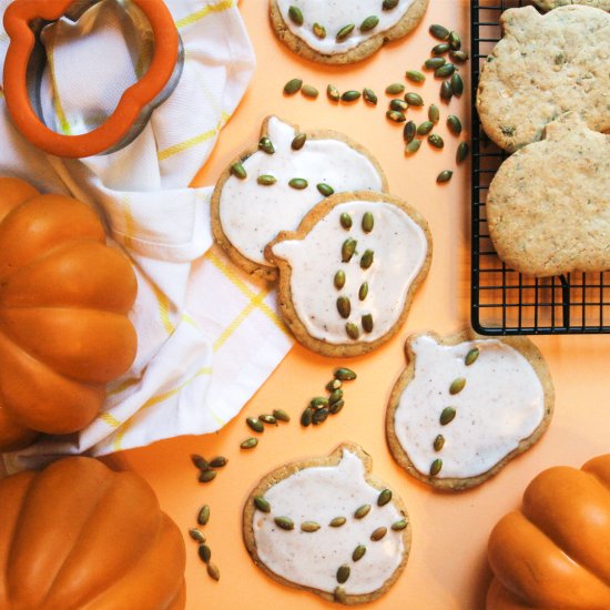 Festive Pumpkin Seed Sugar Cookies