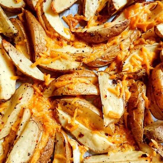 Spicy Cheesy DairyFree PotatoWedges