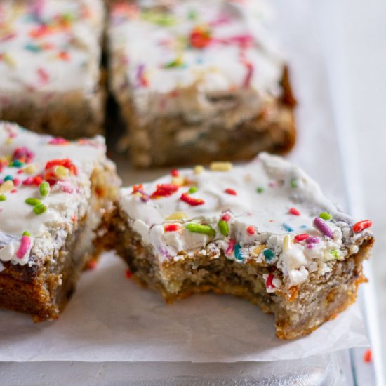 Healthy Banana Funfetti Cake