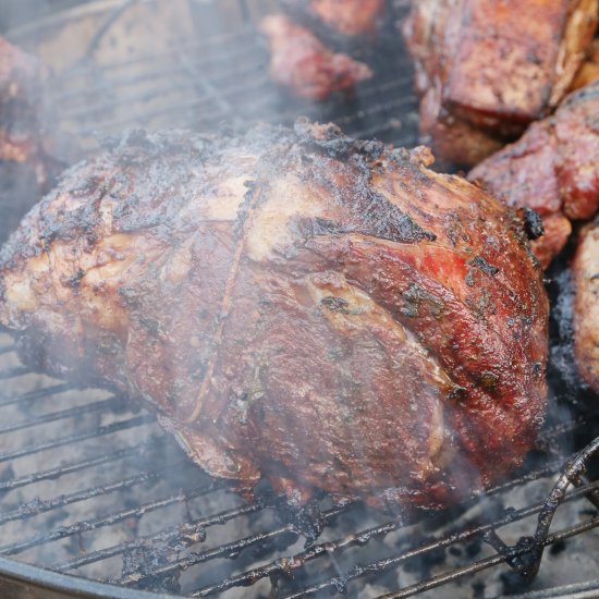 Marinated Grilled Prime Rib Roast