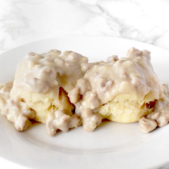 Dairy Free Biscuits and Gravy