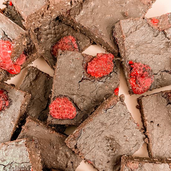 Raspberry Protein Vegan Brownie