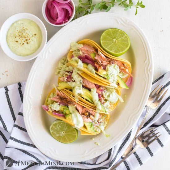 Parchment-Roasted Salmon Tacos