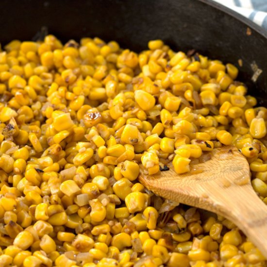 Skillet Roasted Corn