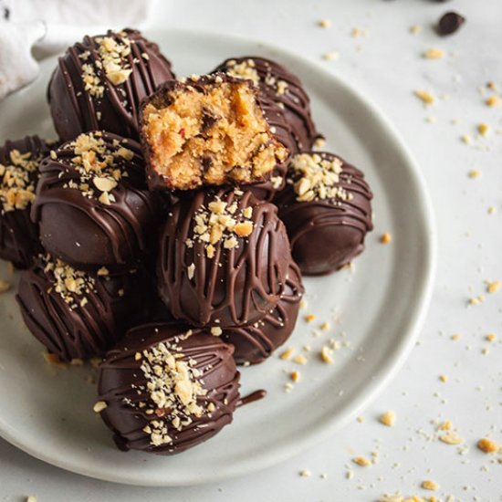 Peanut Butter Cookie Dough Truffles