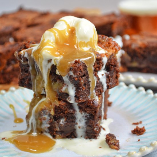 Butterscotch Tahini Brownies