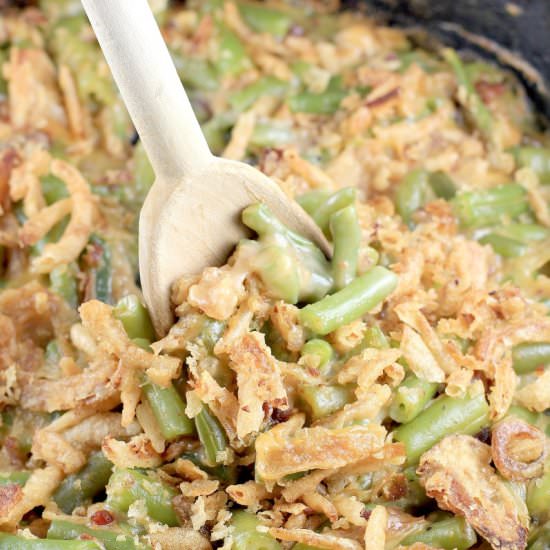 Grilled Green Bean Casserole