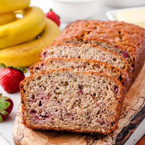 Strawberry Banana Bread